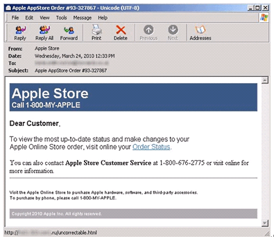 Websense警告：苹果App商店成为最新垃圾邮件目标1