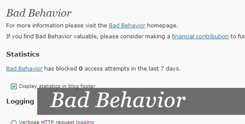 Bad Behavior
